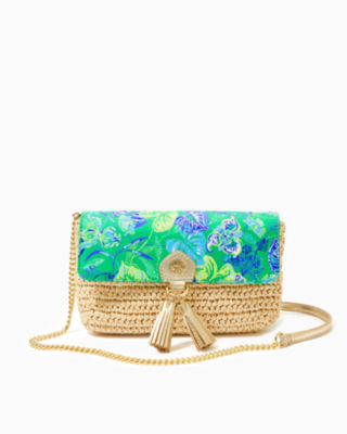 Crossbody Straw Clutch, , large - Lilly Pulitzer