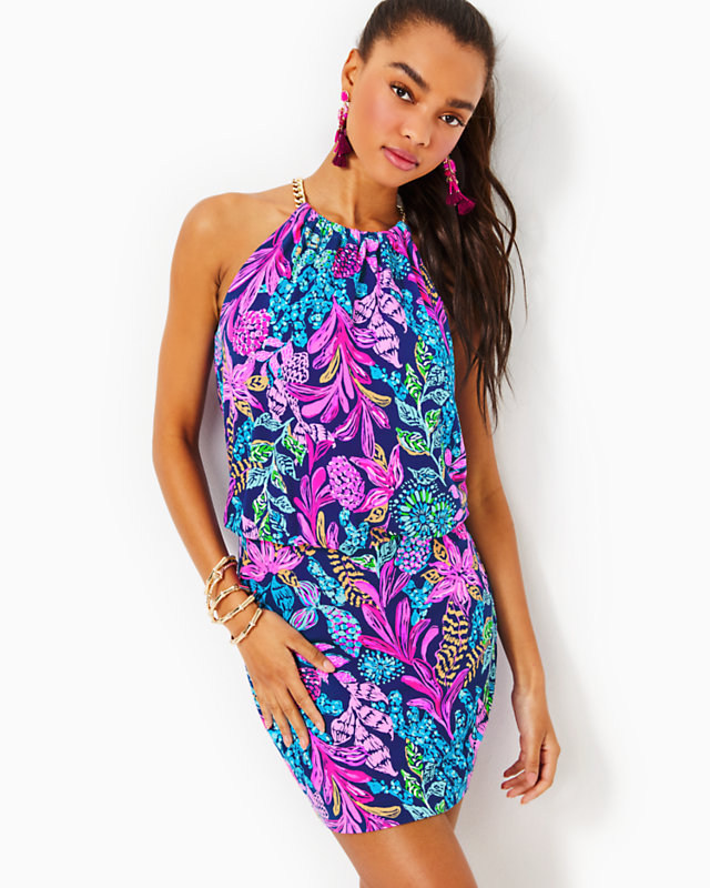 Sonique Halter Dress, , large - Lilly Pulitzer
