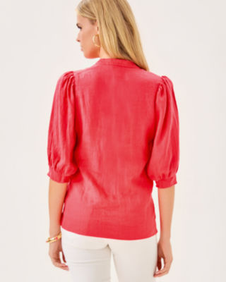 Mialeigh Linen Top