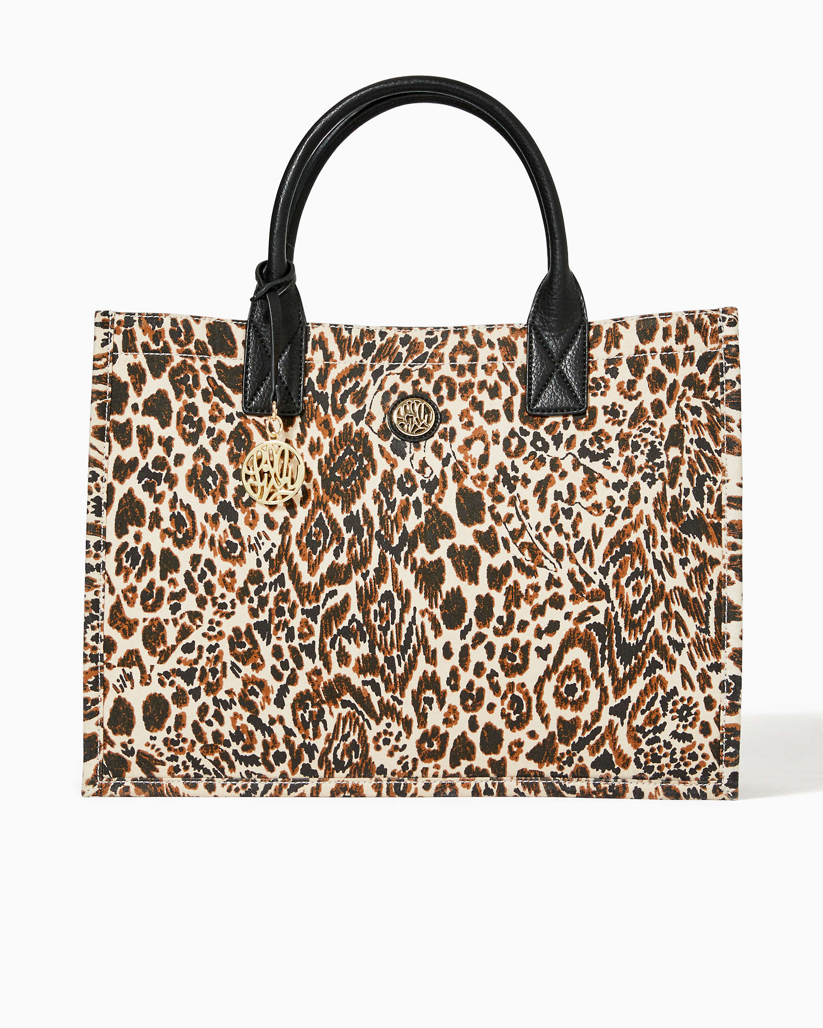Lilly Pulitzer Winstead Tote In Macadamia Big Pattern Play