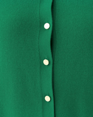 Fairley Cashmere Cardigan, Heathered Fiddle Leaf Green, large image 4