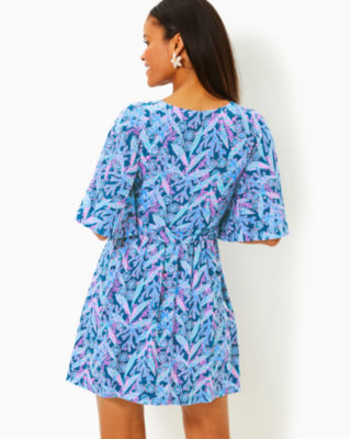 Minka Skirted Romper, Barton Blue Star Gazing, large image 1