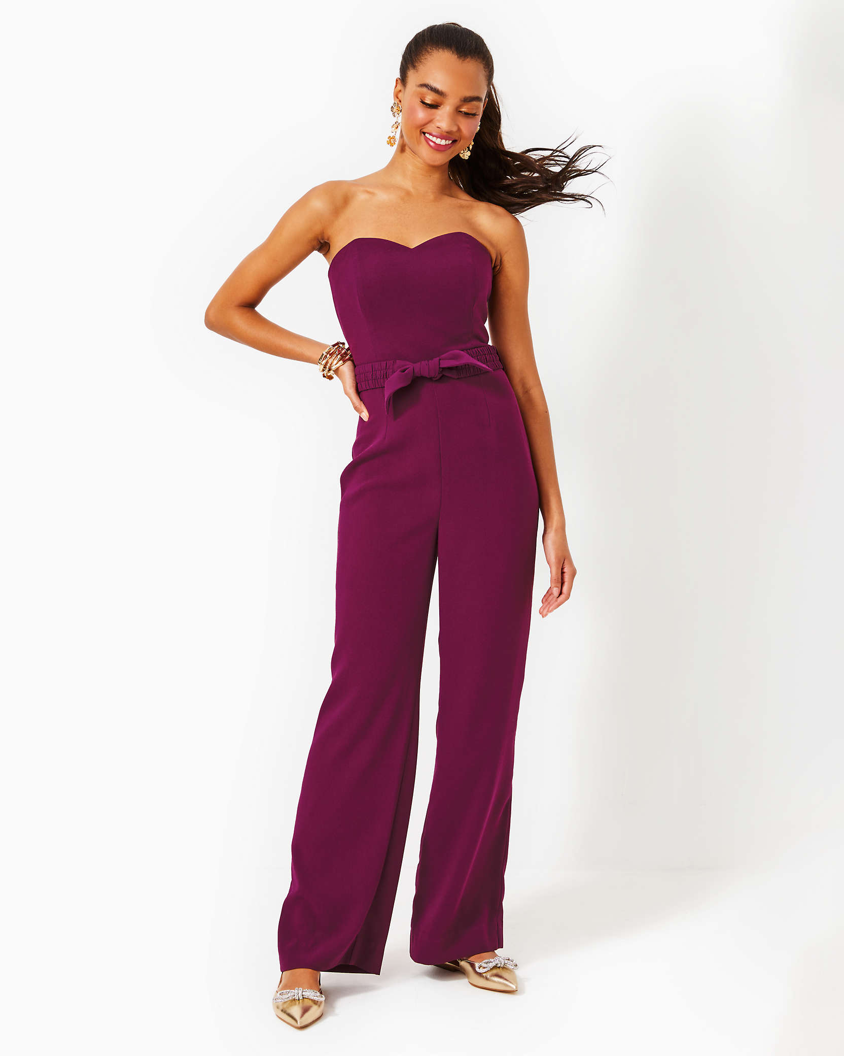 LILLY PULITZER ROSALIE STRAPLESS JUMPSUIT