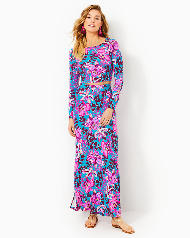 Nessi Maxi Set, Blue Rhapsody Orchid You Not, large - Lilly Pulitzer