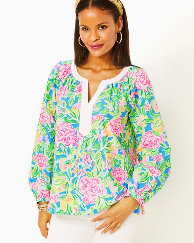 Camryn Tunic, Multi Grove Garden, large - Lilly Pulitzer