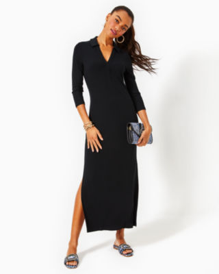 Ollie 3/4 Sleeve Maxi Polo Dress