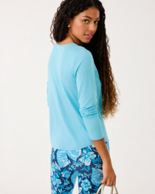 UPF 50+ Luxletic Westley Long Sleeve Tee, Bellevue Blue, large image 1