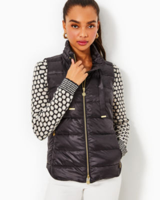 Metallic Monogram Flowers Reversible Puffer Jacket - Women - Ready