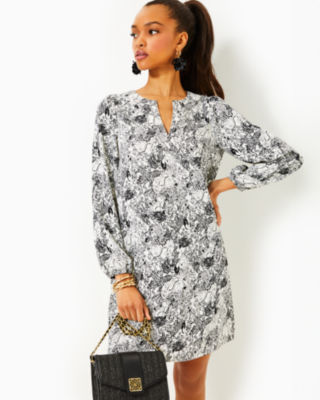 Lilly Pulitzer Olivine A-line Dress In Onyx Animal Magnetism