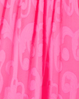 Hadly Smocked Maxi Dress, Roxie Pink Poly Crepe Swirl Clip, large image undefined