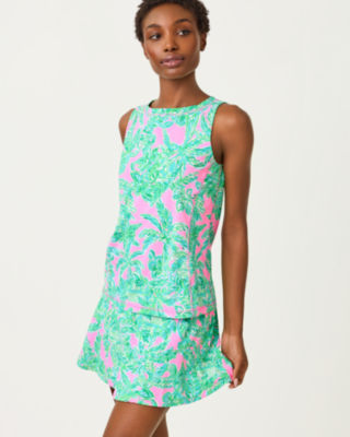 UPF 50+ Luxletic Renay Tank Top, Mandevilla Baby Pink Sand Paradise, large image 2