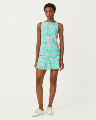 UPF 50+ Luxletic Renay Tank Top, Mandevilla Baby Pink Sand Paradise, large image 3