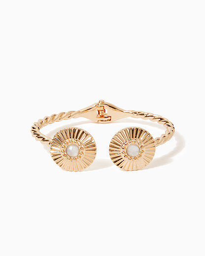 Lilly Pulitzer Tropical Twist Bracelet In Gold Metallic