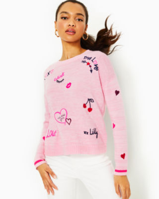 QUINCE SWEATER – Pink Sorbet  Lilly Pulitzer Store Columbia, SC