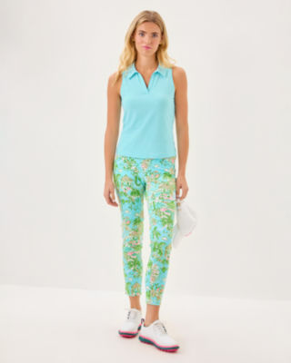 UPF 50+ Luxletic Alister Polo Top, Fresh Water Blue, large image 3