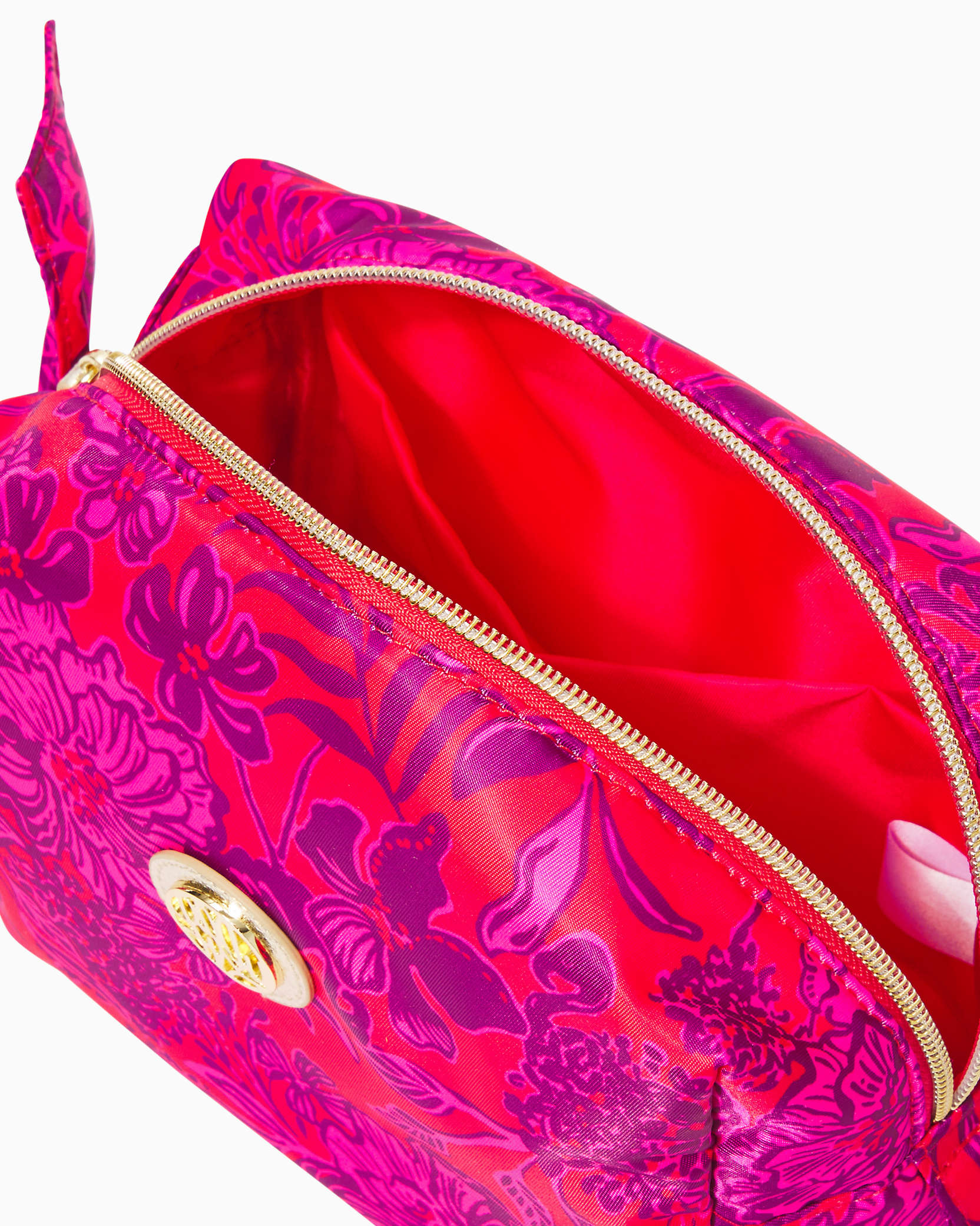 Shop Lilly Pulitzer Pippa Pouch In Amaryllis Red Secret Hideaway