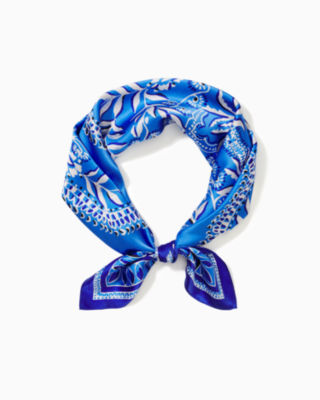 Print Silk Scarf, , large - Lilly Pulitzer