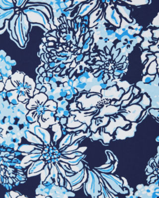 Wisteria V-Neck Maxi Dress, Low Tide Navy Bouquet All Day Engineered Knit Maxi Dre, large image undefined