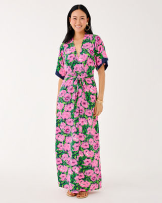 Lilly Pulitzer Wisteria V-neck Maxi Dress In Multi