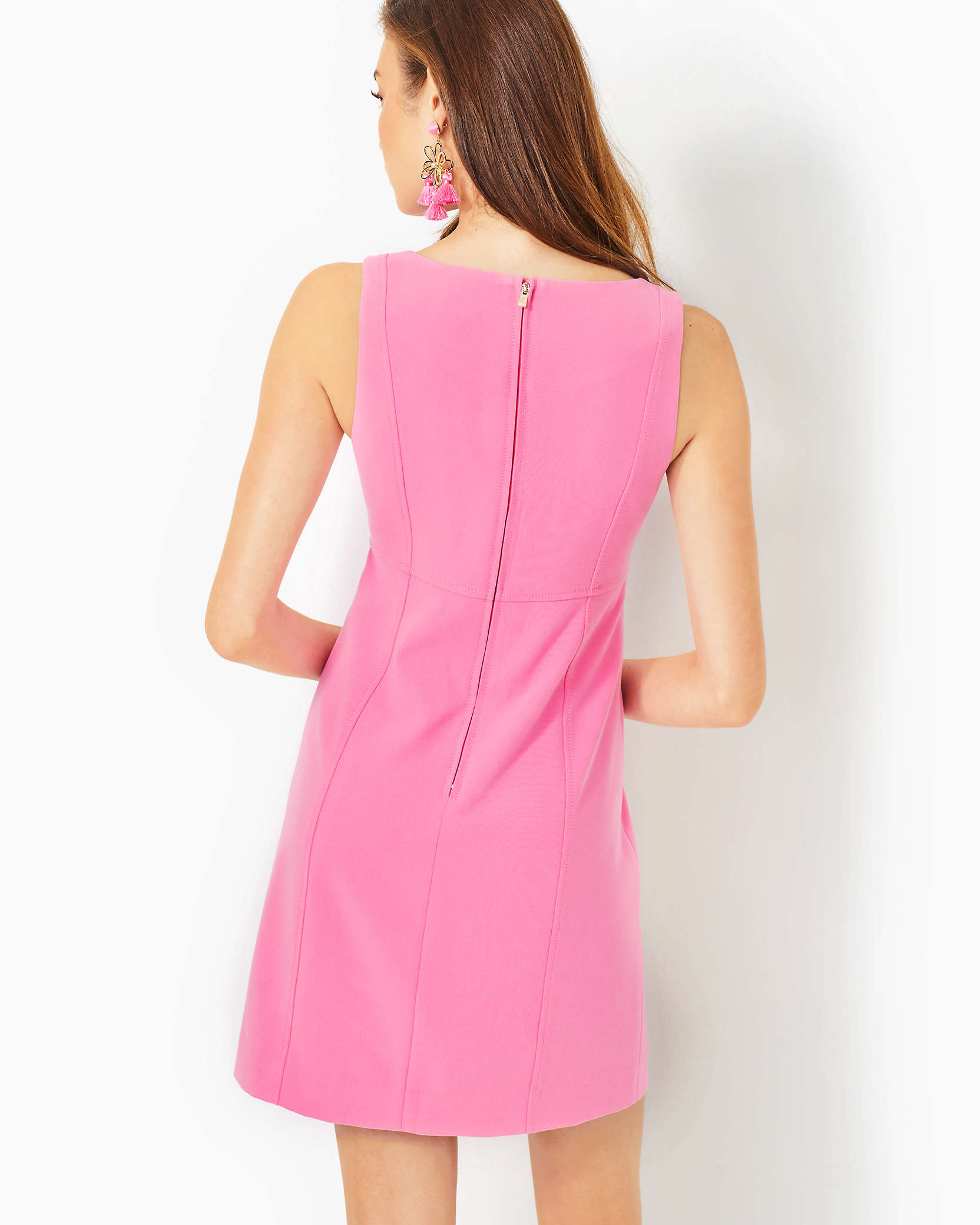 Shop Lilly Pulitzer Trini Viscose Shift Dress In Confetti Pink
