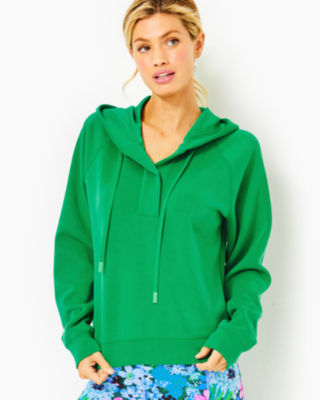 Qleicom Kelly Green Sweatshirts for Women Crewneck Dressy Pullover
