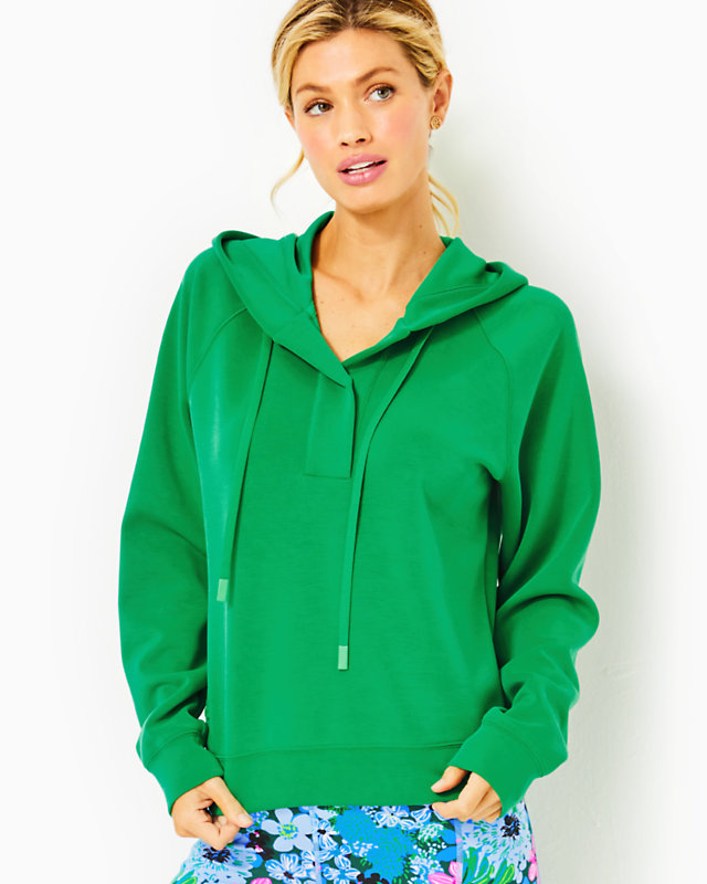 UPF 50+ Kendy Pullover, Kelly Green, large - Lilly Pulitzer