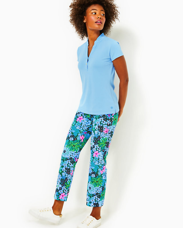 UPF 50+ Luxletic 28" Alston High Rise Pant, Multi Soiree All Day Golf, large - Lilly Pulitzer