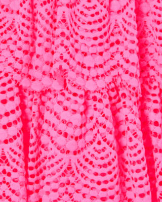 Faye Lace Ruffle Dress, Roxie Pink Scalloped Shell Lace, large image undefined