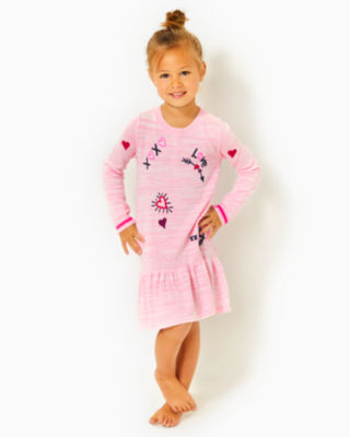 Girls Hani Cotton Sweater Dress, , large - Lilly Pulitzer