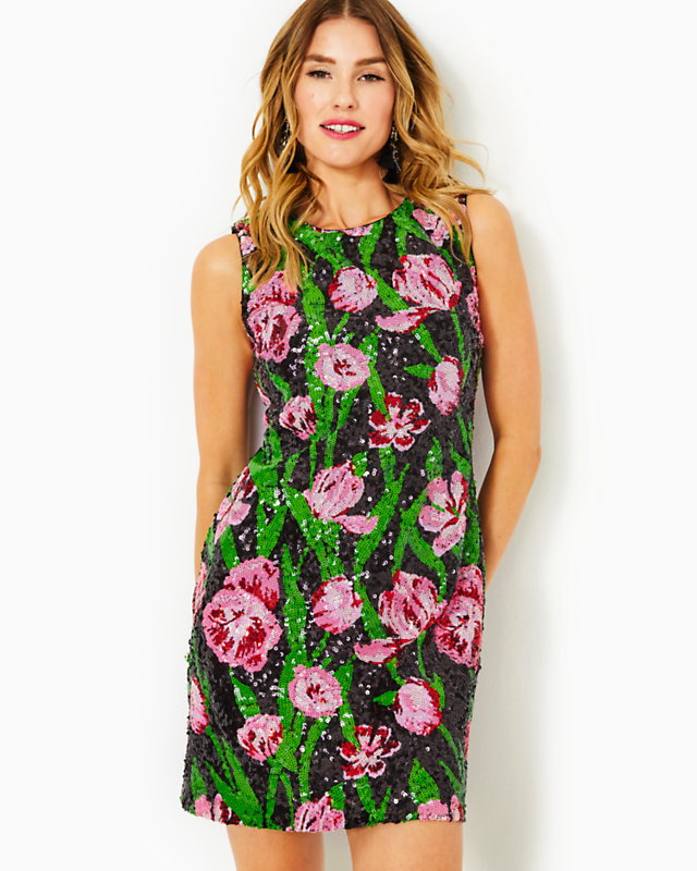 Axlee Sequin Shift Dress, , large - Lilly Pulitzer