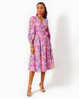 Lilly pulitzer rozaline wrap hot sale dress