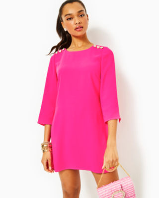 Buy Her By Invictus Women Pink Solid Sheath Dress - Dresses for