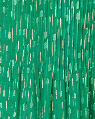 Lilly Pulitzer Cleme Maxi Dress In Fiddle Leaf Green Mystical Viscose Metallic Clip