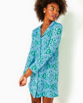 Monogram Cloud Pajama Jumpsuit in Blue - WOMEN - Ready-to-Wear