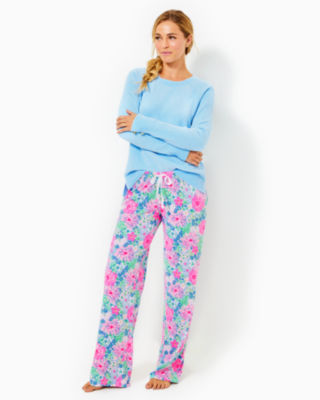 Knitted 3 Piece Loungewear Set Blue | URBAN TOUCH | SilkFred US