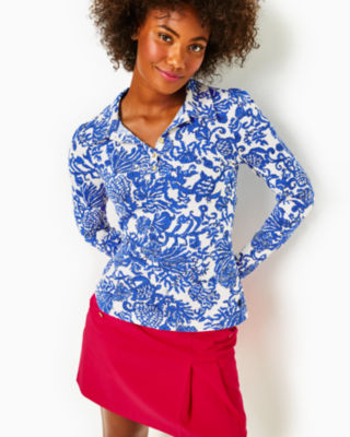 Lilly Pulitzer Upf 50 Luxletic Frida Polo In Deeper Coconut Ride With Me ModeSens