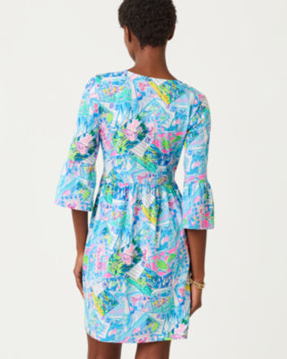 Jannie V-Neck Cotton Dress