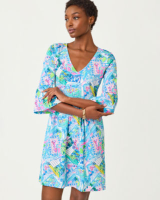 Jannie V-Neck Cotton Dress