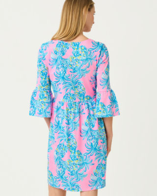 Lilly Pulitzer Jannie V-neck Dress In Blue