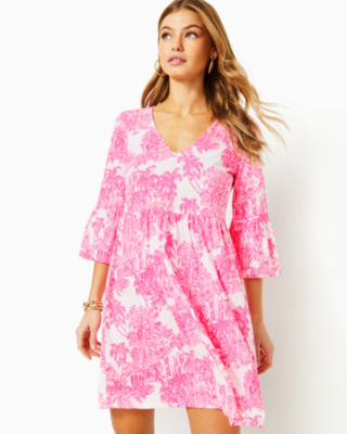 Jannie V-Neck Dress, , large - Lilly Pulitzer