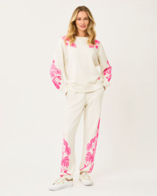 Lilly Pulitzer Ballad Cotton Sweatshirt In White