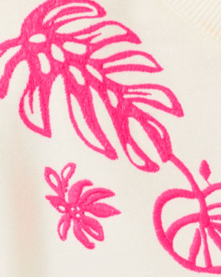 Lilly Pulitzer Ballad Cotton Sweatshirt In White