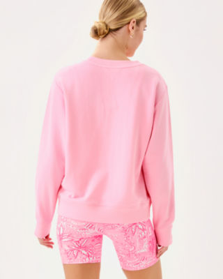 Ballad Cotton Sweatshirt, Conch Shell Pink Pb Playground Printed Sweatshirt, large image 1