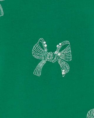 Ballad Cotton Sweatshirt, Fiddle Leaf Green Bow Embellishment, large image 3 - Lilly Pulitzer