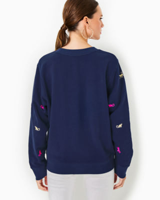 LILLY PULITZER BALLAD COTTON SWEATSHIRT 
