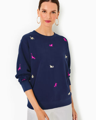 LILLY PULITZER BALLAD COTTON SWEATSHIRT 