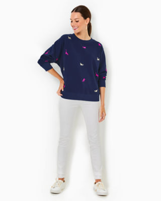LILLY PULITZER BALLAD COTTON SWEATSHIRT 