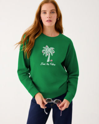 Lilly Pulitzer Ballad Cotton Sweatshirt In Animal Print