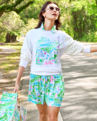 Ballad Cotton Sweatshirt, Multi South Carolina Destination Graphic, large