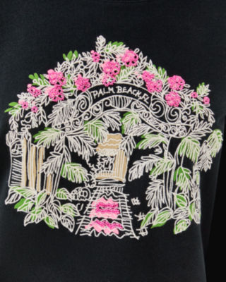 Lilly Pulitzer Ballad Cotton Sweatshirt In Black